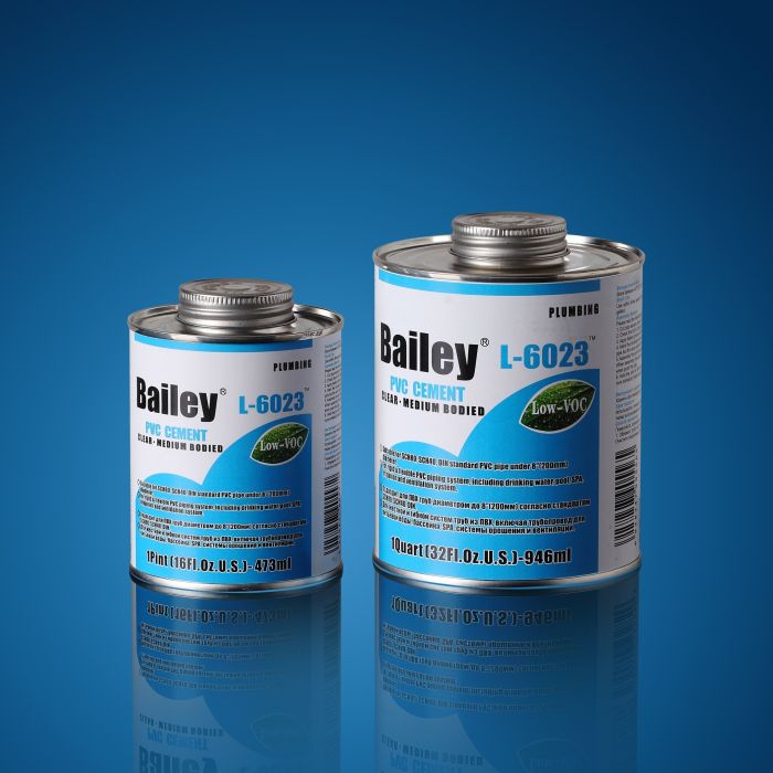 Клей для труб ПВХ Bailey L-6023 237 мл, прозрачный