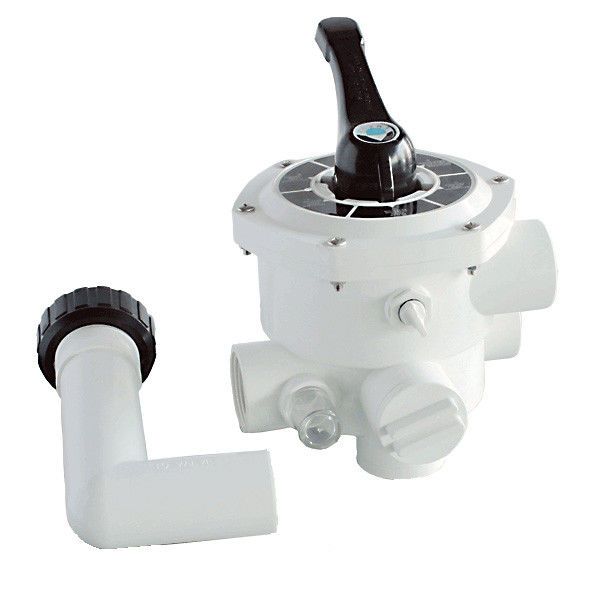 Кран шестиходовой Emaux MPV03 (88280811W), (1.5", боковое подключение)