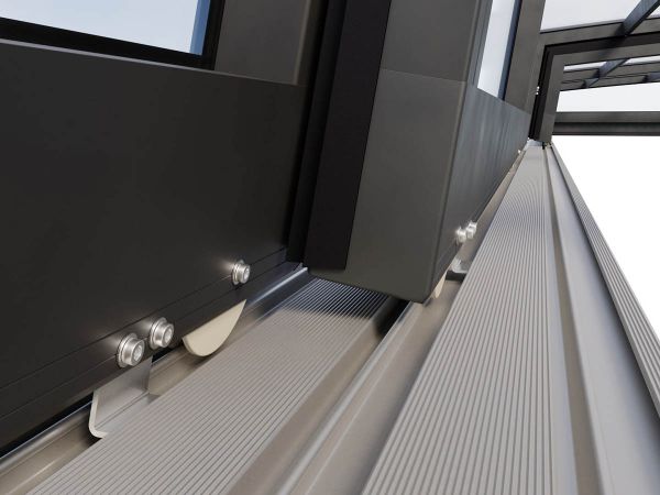 Удлинение рельс для павильона Klever