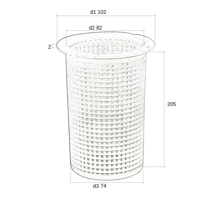 Корзинка префильтра Emaux SS 89022401/01112051