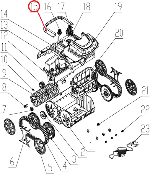 Комплект ручек к пылесосу Wybotics WY200, (Handle kit №15/WY200)