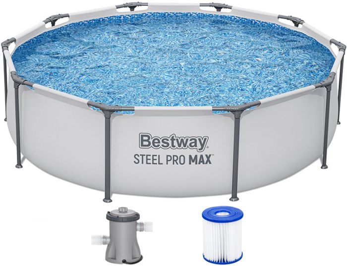 Каркасный бассейн Bestway 56408 (305х76 см) с картриджным фильтром