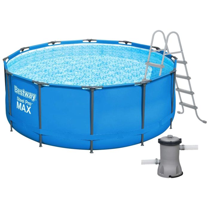 Каркасный бассейн Bestway 15427 (366х133 см) с картриджным фильтром и лестницей