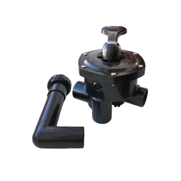 Кран шестиходовой Emaux MPV03 (88280811B), (1.5", боковое подключение)