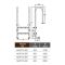 Лестница для бассейна Emaux Muro MUF415-SR (4 ступени), AISI-304