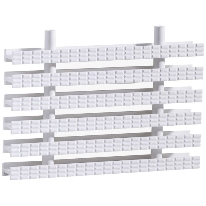 Переливная решетка Aquaviva Classic с двойными соединением 245x25 мм (белая)