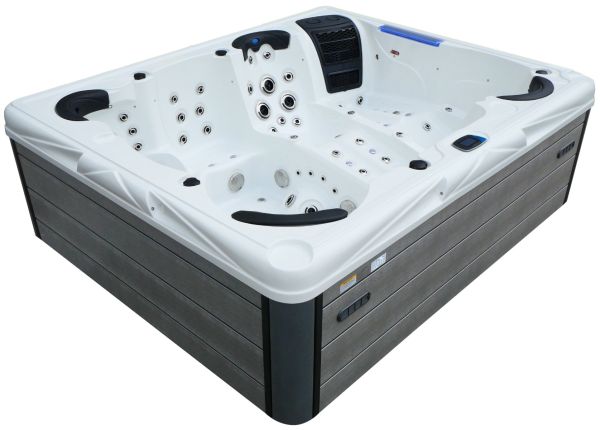 СПА-бассейн Aquajoy Saint-Tropez (280х230х95 см), Серебристо-белый мрамор