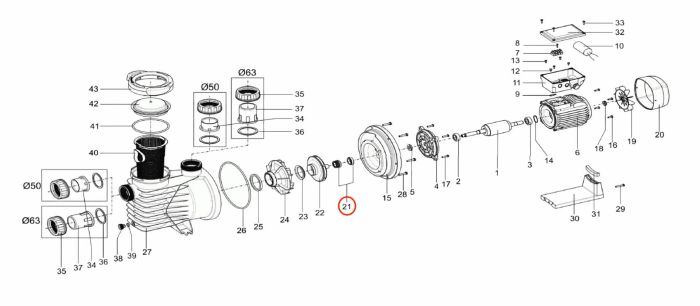 Комплект уплотнителей насоса QP Starpump Pro (204745)