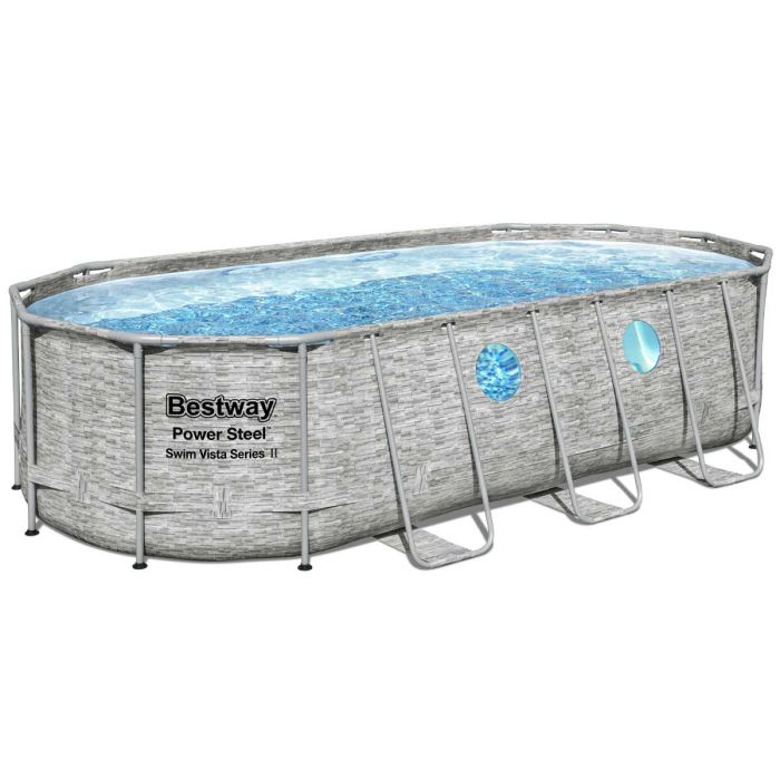 Каркасный бассейн Bestway 56716 (549х274х122 см) с картриджным фильтром, лестницей и тентом