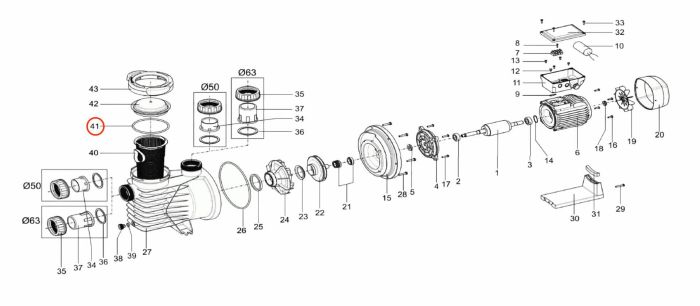 Уплотнительное кольцо крышки префильтра насоса QP Starpump Pro (214330)