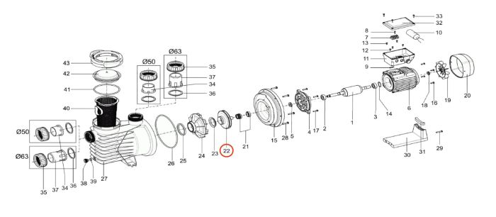 Крыльчатка насоса QP Starpump Pro 1.0 M (221501)