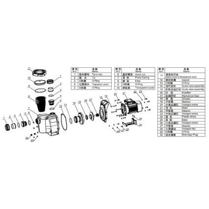 Насос AquaViva LX SWPB100M 11.5 м3/ч (1HP, 220В)
