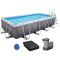 Каркасный бассейн Bestway 56998 (549х274х122 см) с картриджным фильтром, лестницей и защитным тентом