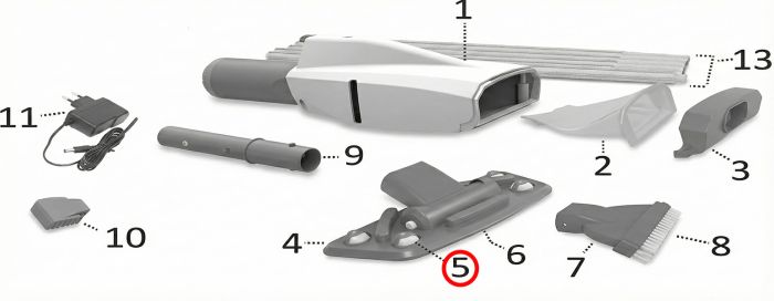 Набор из 4 колес Kokido для пылесоса Telsa EV15CBX/EU 