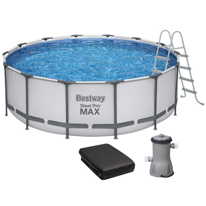 Каркасный бассейн Bestway 5612X (427х122 см) с картриджным фильтром, тентом и лестницей