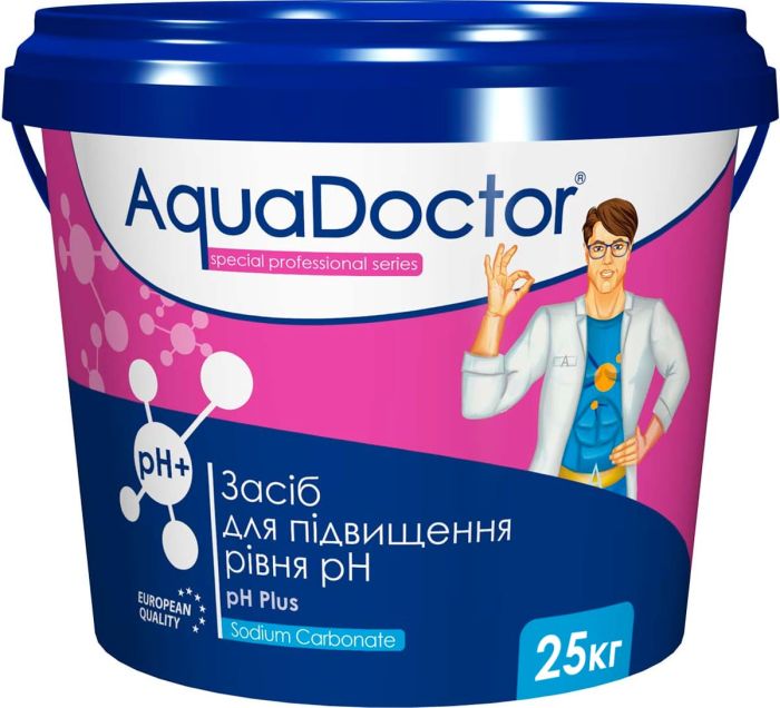 Средство для повышения pH AquaDoctor pH Plus 25 кг в гранулах