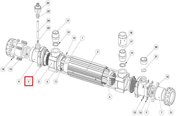 Фитинг-корзина теплообменника G2 Elecro, 2 шт.