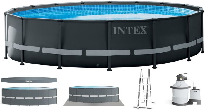 Каркасный бассейн Intex 26330 ULTRA XTR (549х132 см) с песочным фильтром, лестницей и тентом
