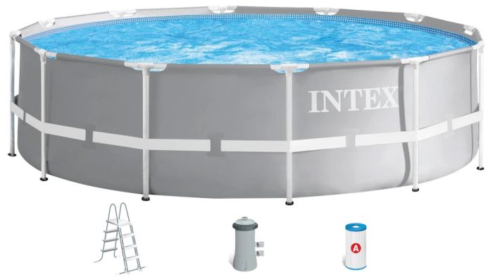 Каркасный бассейн Intex 26716 Premium (366х99 см) с картриджным фильтром и лестницей