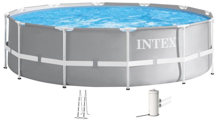 Каркасный бассейн Intex 26718 Premium (366х122 см) с картриджным фильтром и лестницей