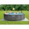 Каркасный бассейн Intex 26742 GREYWOOD (457х122 см) с картриджным фильтром, лестницей и тентом