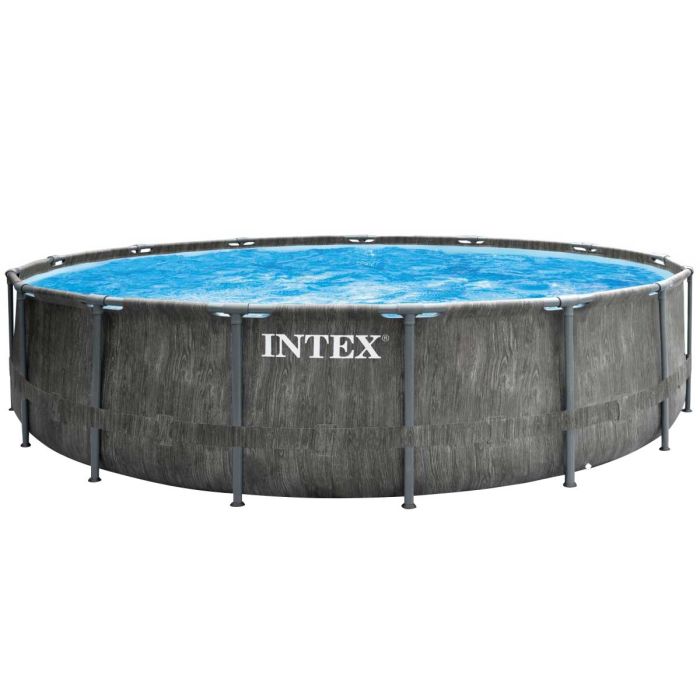 Каркасный бассейн Intex 26742 GREYWOOD (457х122 см) с картриджным фильтром, лестницей и тентом
