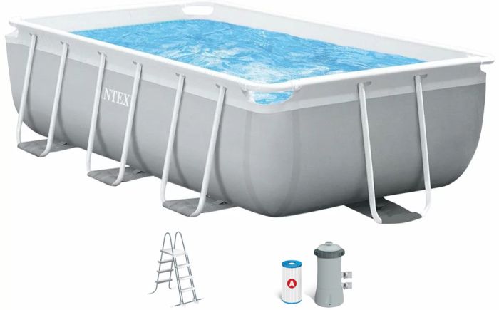Каркасный бассейн Intex 26784 (300х175х80 см) с картриджным фильтром и лестницей