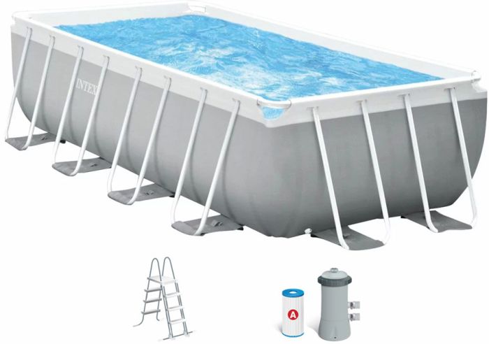 Каркасный бассейн Intex 26788 (400х200х100 см) с картриджным фильтром и лестницей