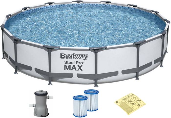 Каркасный бассейн Bestway 56595 (427х84 см) с картриджным фильтром