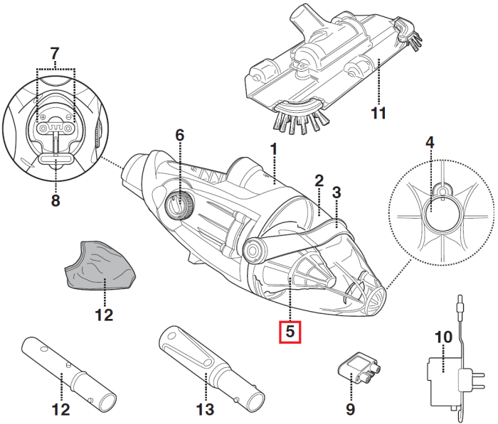 Фильтр Kokido для пылесоса Voltera 25 EV25CBX/EU (EV25-05-001)