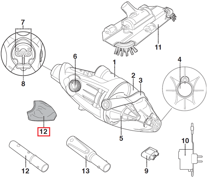 Мешок фильтра Kokido для пылесоса Voltera 25 EV25CBX/EU (EV25-09)