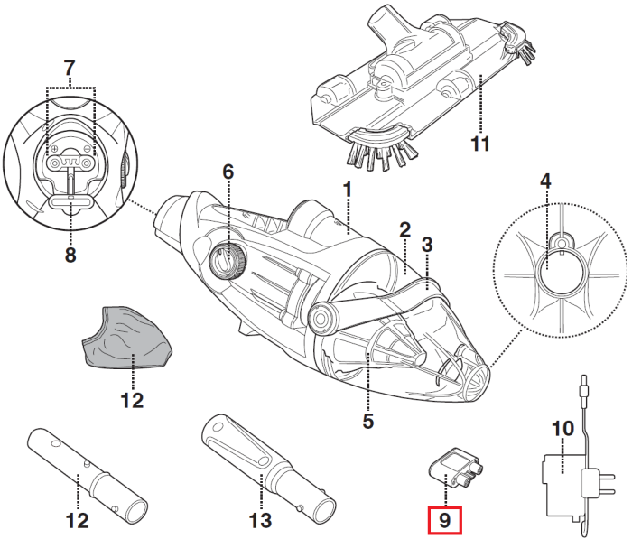 Зарядное устройство Kokido для пылесоса Voltera 25 (EV25-08)