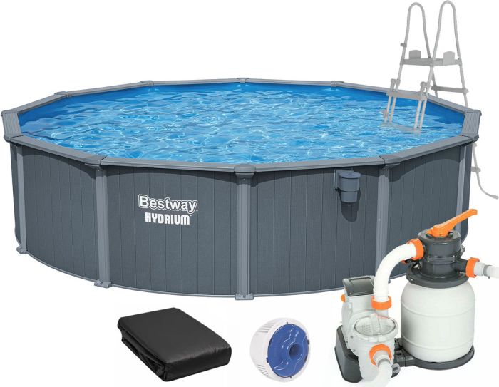 Сборный бассейн Bestway Hydrium 561CS (549х132 см) с песочным фильтром, лестницей и тентом