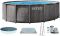 Каркасный бассейн Intex 26744 GREYWOOD (549х122 см) с картриджным фильтром, лестницей и тентом