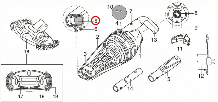 Клапан Kokido для пылесоса Telsa EV50CBX