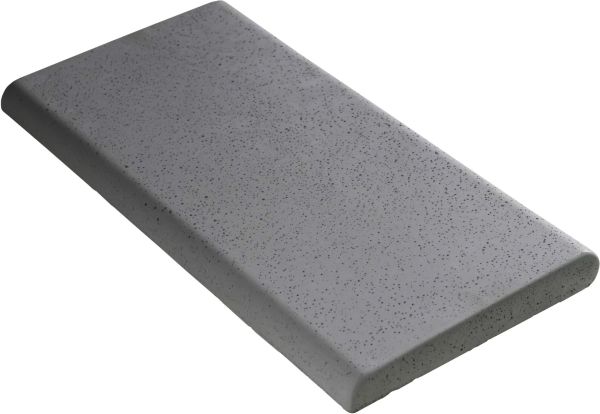 Копинговый камень Aquazone Tuff 250x500x50-25 мм, серый (пористый)