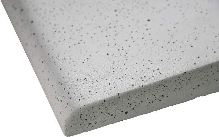 Копинговый камень Aquazone Tuff 250x500x50-25 мм, белый (пористый)
