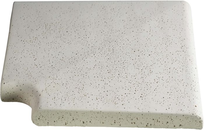 Угловой копинговый камень Aquazone Tuff 320x400x50-25 мм, бежевый (пористый)