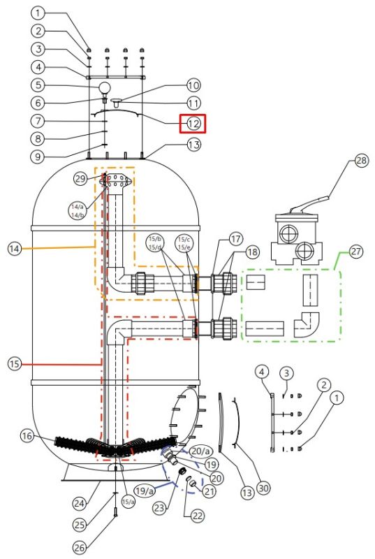 Прозрачная крышка для фильтров CAPRI-HP (35012526)