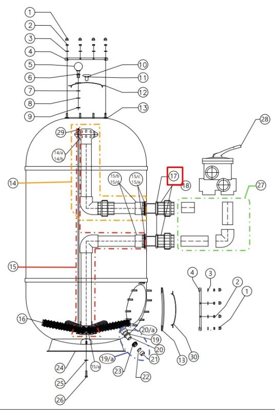 Уплотнительное кольцо для фильтров CAPRI-HP 650 (35012534)