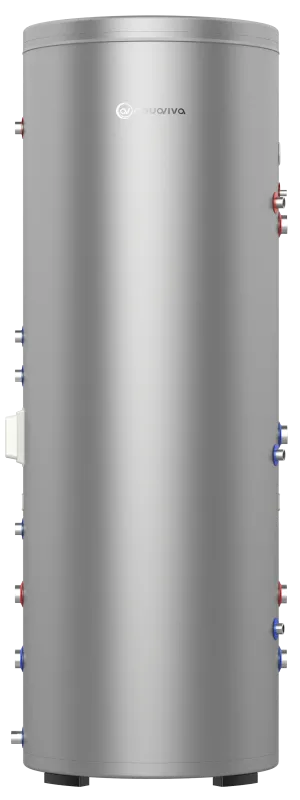 Водный резервуар 2 в 1 для тепловых насосов для дома Aquaviva (ГВС + буфер 185+65 л), AISI316L