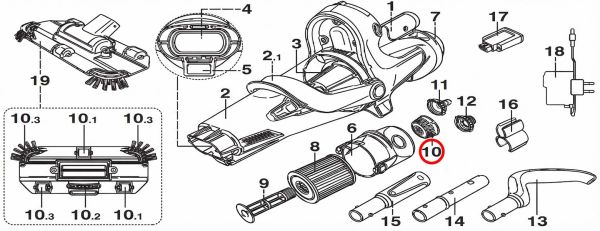 Клапан резьбы картриджного фильтра Kokido Voltera EV60