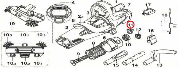 Соединитель садового шланга Kokido для пылесоса Voltera EV60