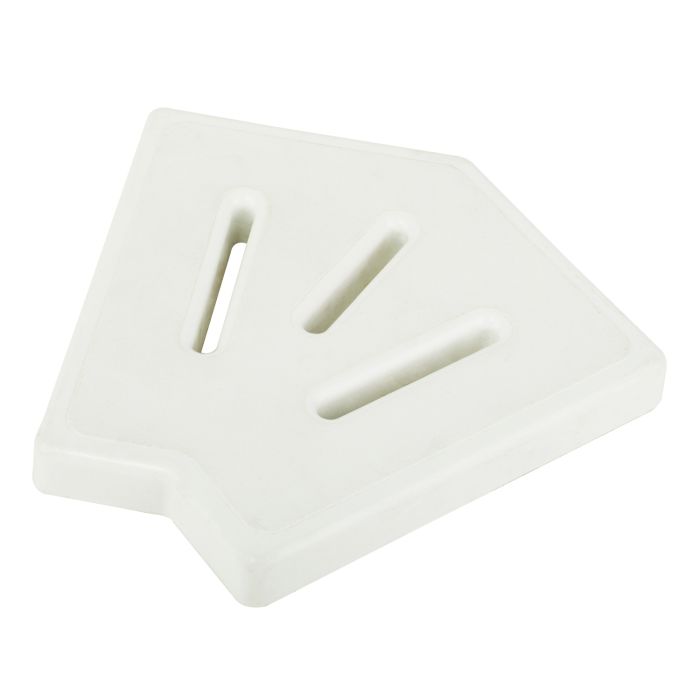 Corner element AquaViva Classic and Grift for overflow grate 45° 195/25 mm (white), markdown
