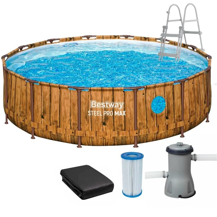 Каркасный бассейн Bestway 561JM (427х107 см) с картриджным фильтром, лестницей и тентом