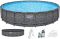 Каркасный бассейн Bestway Grey 561JZ (671х132 см) с песочным фильтром, тентом и лестницей