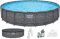 Каркасный бассейн Bestway Grey 561KE (610х132 см) с песочным фильтром, тентом и лестницей