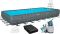 Каркасный бассейн Bestway Grey 561KJ (956х488х132 см) с песочным фильтром, тентом и лестницей