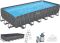 Каркасный бассейн Bestway Grey 561KG (732х366х132 см) с песочным фильтром, тентом и лестницей