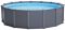 Каркасный бассейн Intex 26384 GRAPHITE GRAY (478х124 см) с песчаным фильтром, лестницей, подложкой и тентом